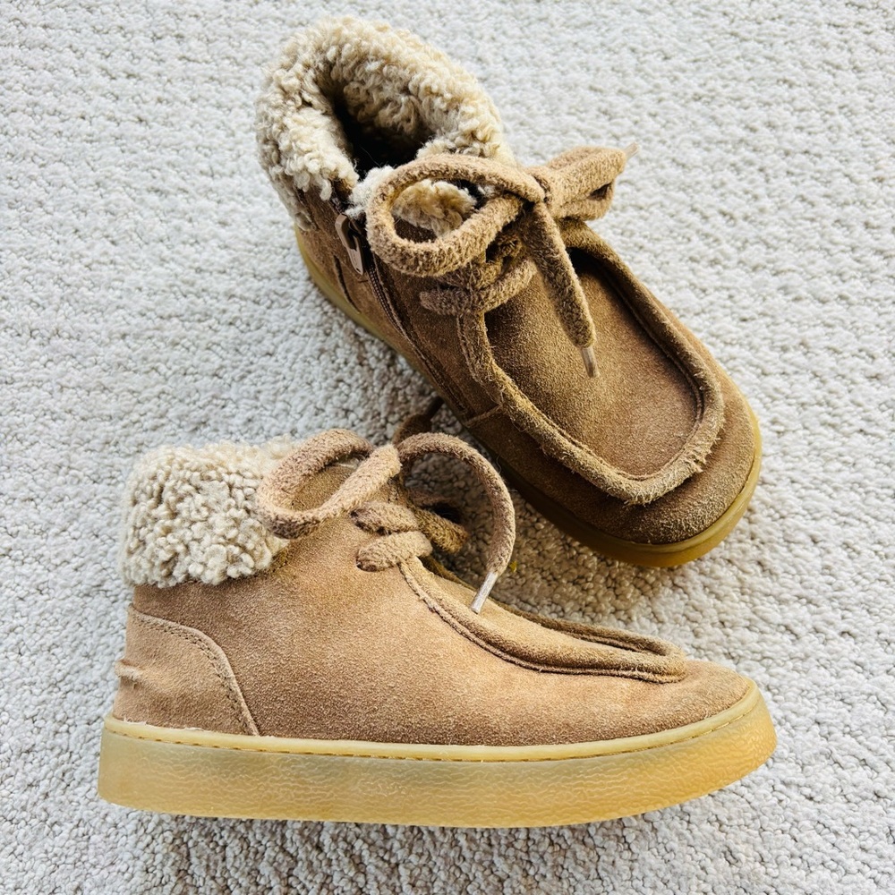 Zara fur lined chukka boots